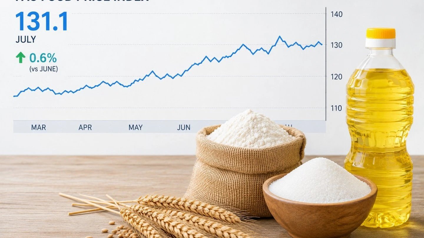 ФАО ООН: мировые цены на продовольствие выросли в июле на 0,6%, пшеница подорожала на 5,8%