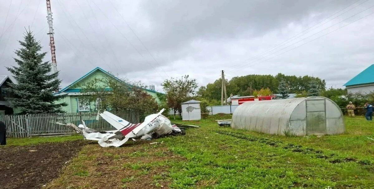 Cessna 172 упал в селе Шемордан в Татарстане, погибли два человека