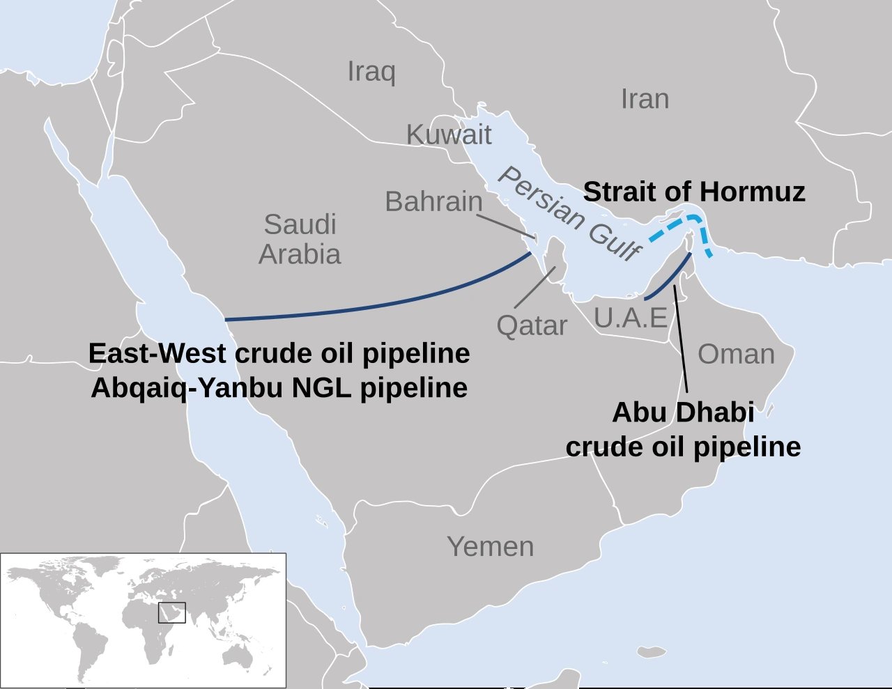 Саудовская Аравия закрыла нефтепровод East-West после атак дронов из Ирака